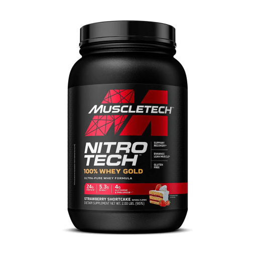 NITROTECH 100% Whey Gold 2 lbs - Strawberry Shortcake