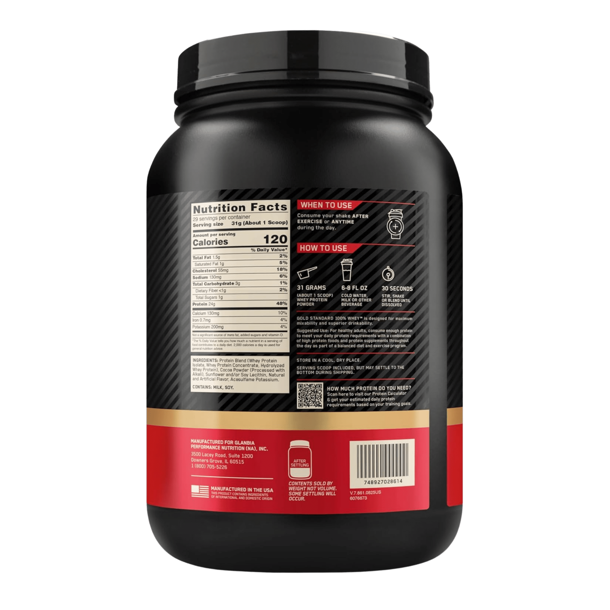 Optimum Gold Standard 100% Whey Protein 2 lbs - Image 2