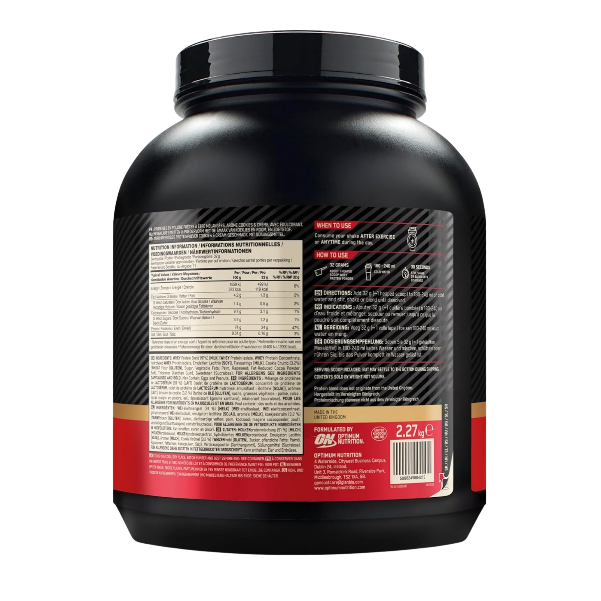 Optimum Gold Standard 100% Whey Protein 5 lbs - Image 2