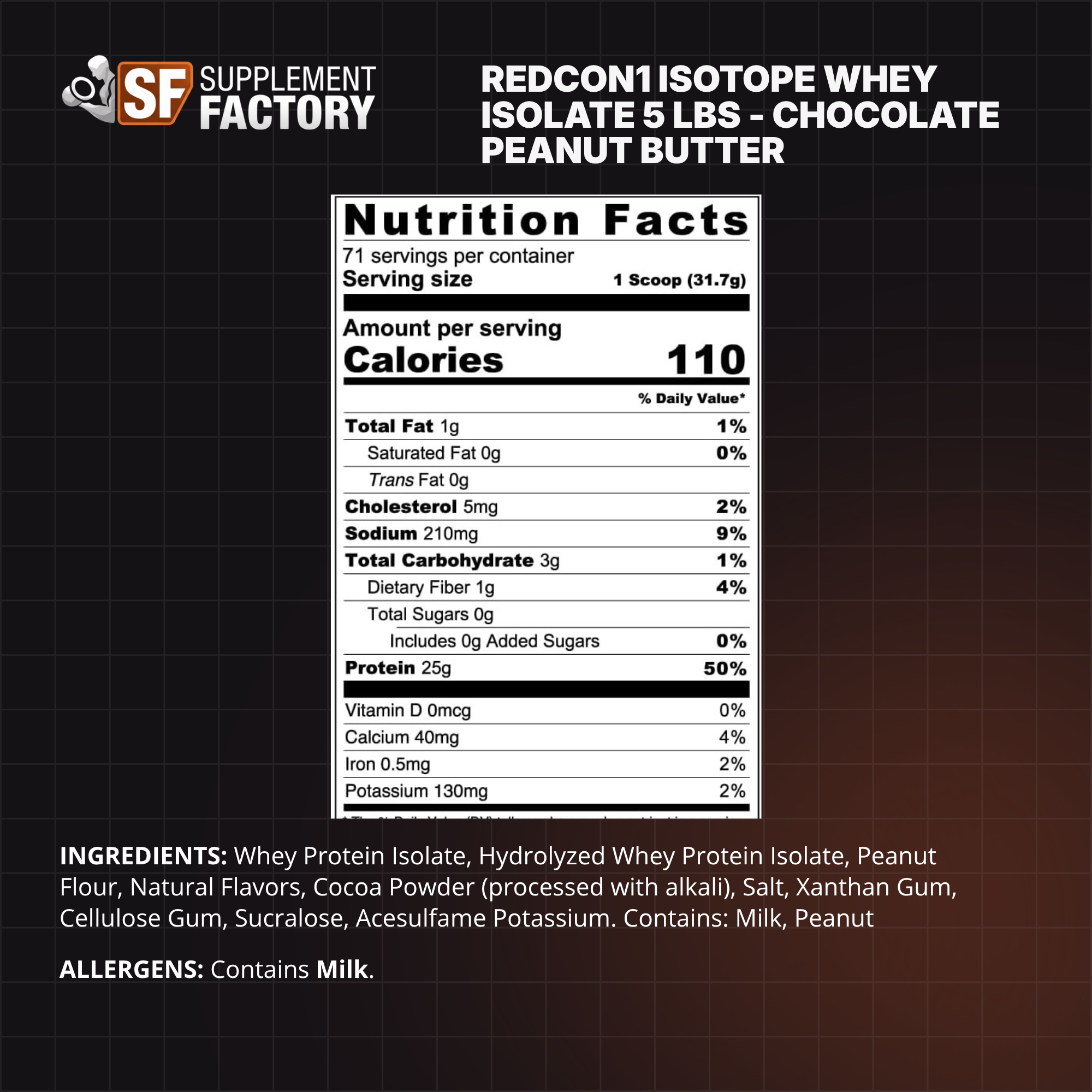 Redcon1 Isotope Whey Isolate 5 lbs - Image 3
